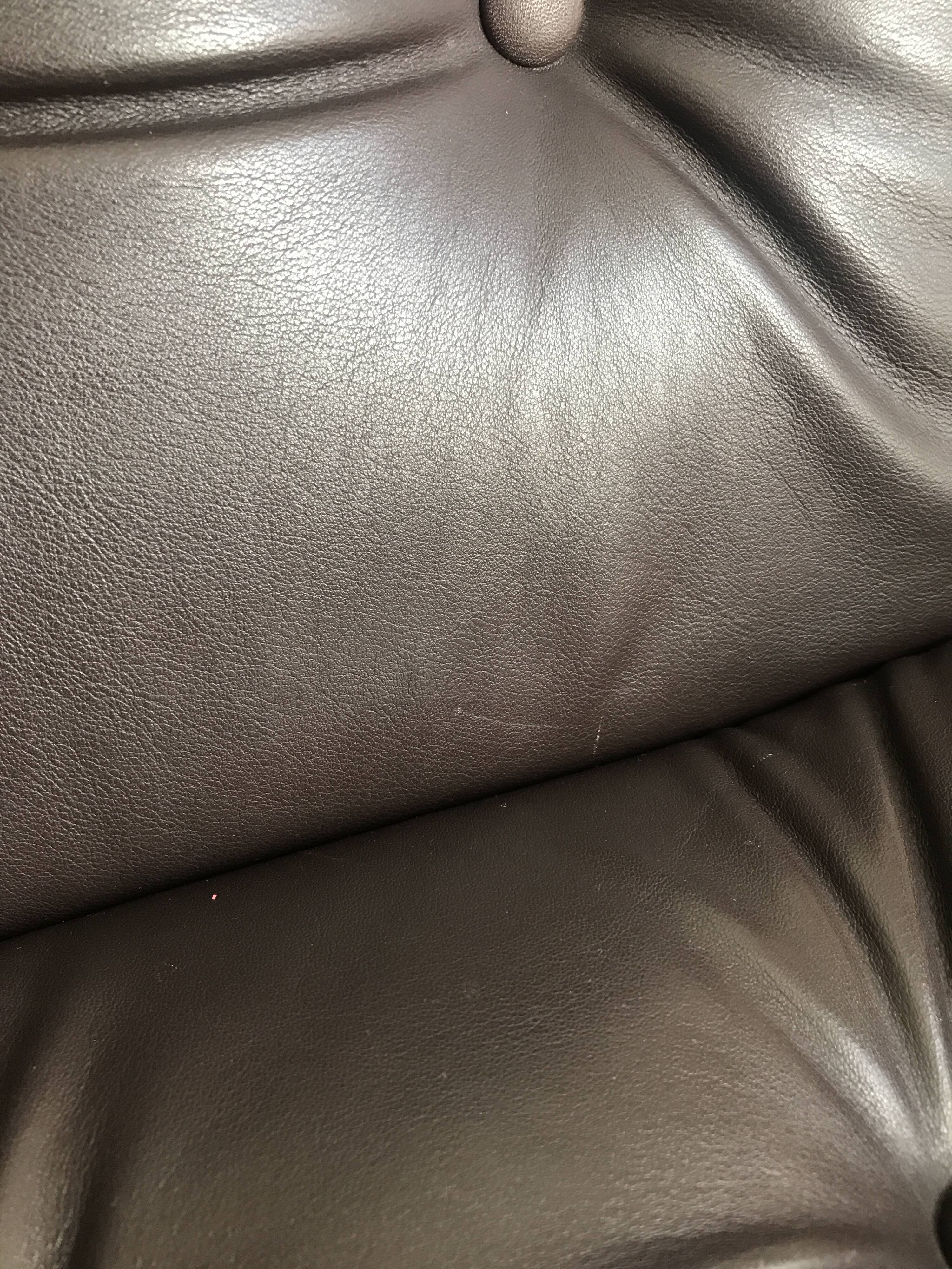 Armchair siesta brown leather by ingmar relling for westnofa