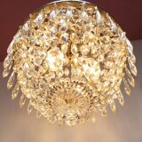 Old Swedish silvered bronze chandelier circa 1920