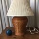 Wicker rattan table lamp
