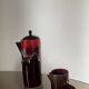Ceramic teapot and milk jug