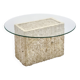 side table in travertine