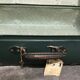 Vintage green case in vulcanized fiber