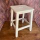 Vintage stool 1950/1960, rustic wooden stool, old workshop chair, kitchen, Shabby style.