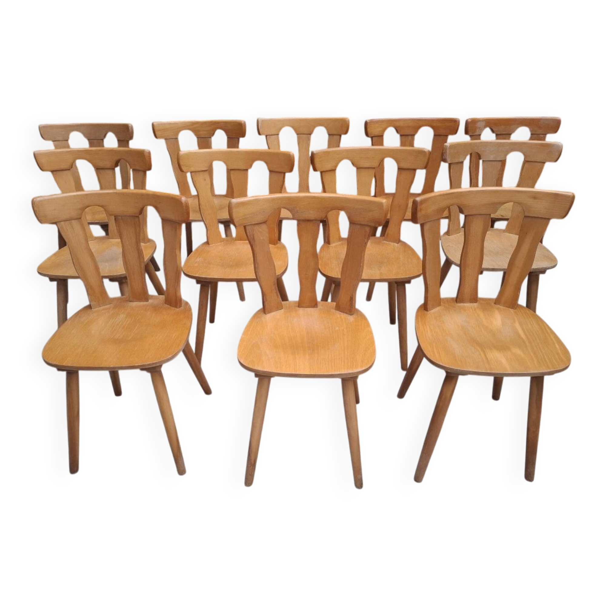 Set of 12 bistro chairs
