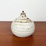 Mid-century modern pottery oil lamp by Ulla Nilsson for Arvika, 1960s.