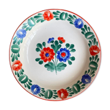 Vintage floral decorative plate from eastern countries