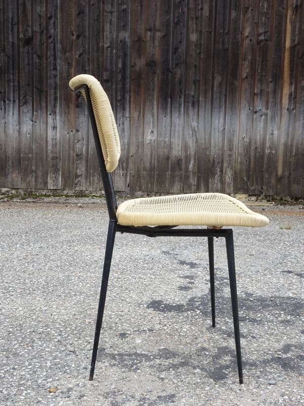 Chaise modèle France, création et édition Rougier vers 1956.