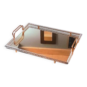 Plateau miroir Hollywood Régency