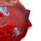 Vintage glass bowl/decoration (red/amber)