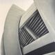 Original lithograph by Alain LE FOLL, Corbelled stadium, 1978