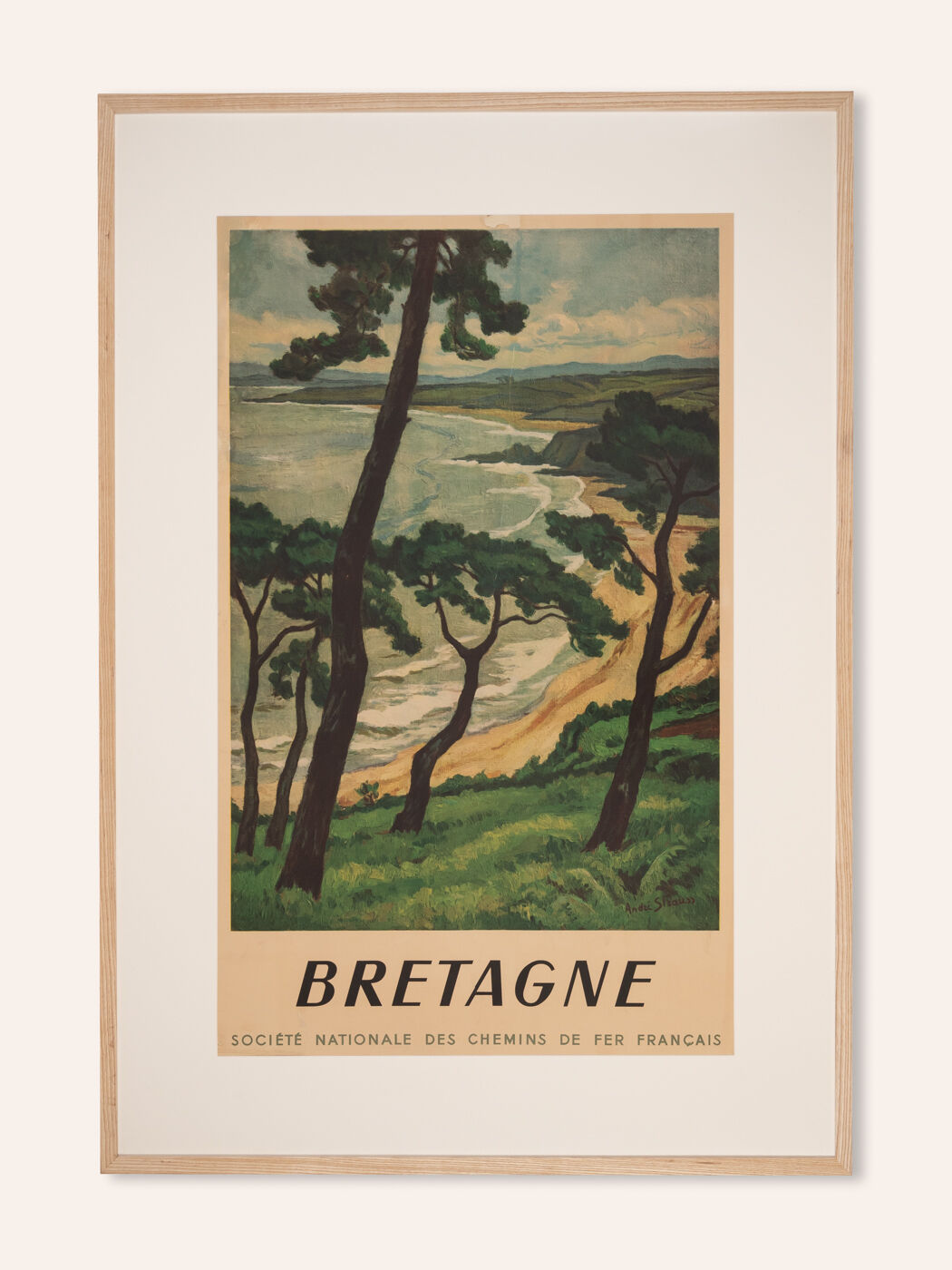 Bretagne, Affiche de voyage SNCF, 86 x 123 cm