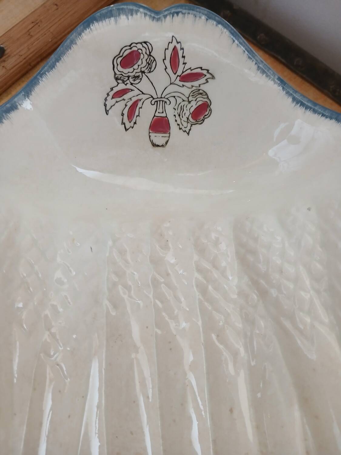 Antique asparagus dish