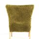 Two tone doodle armchair 'Wing'  fully restored unique upholstery wingback