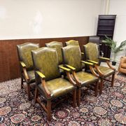 Set of Classic English Chesterfield President Chairs