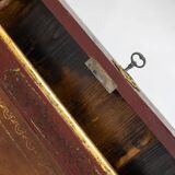 Louis XV style bureau plat with lake scene decoration. Circa 1800.