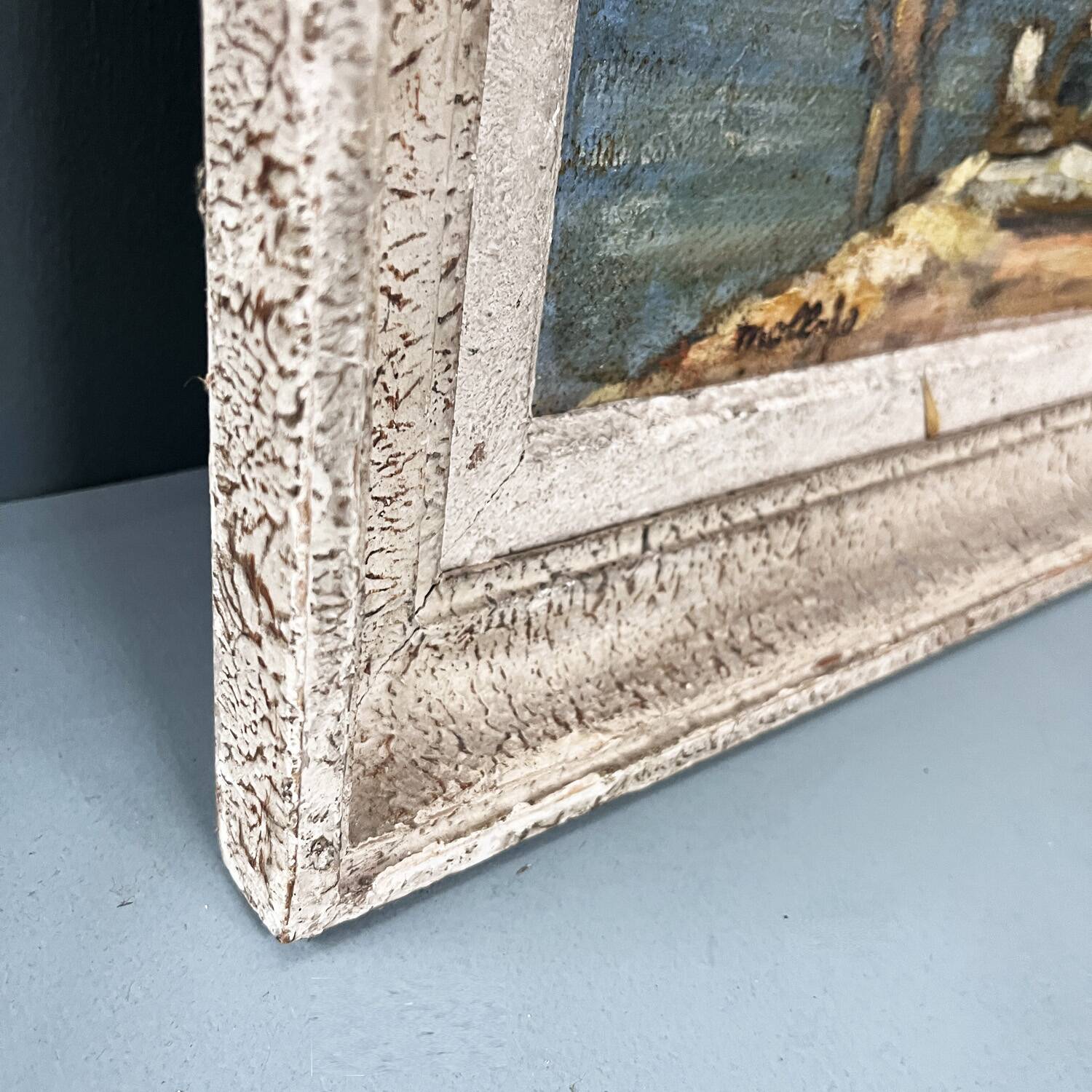 Tableau années 60 "La villégiature" signé Mollrio