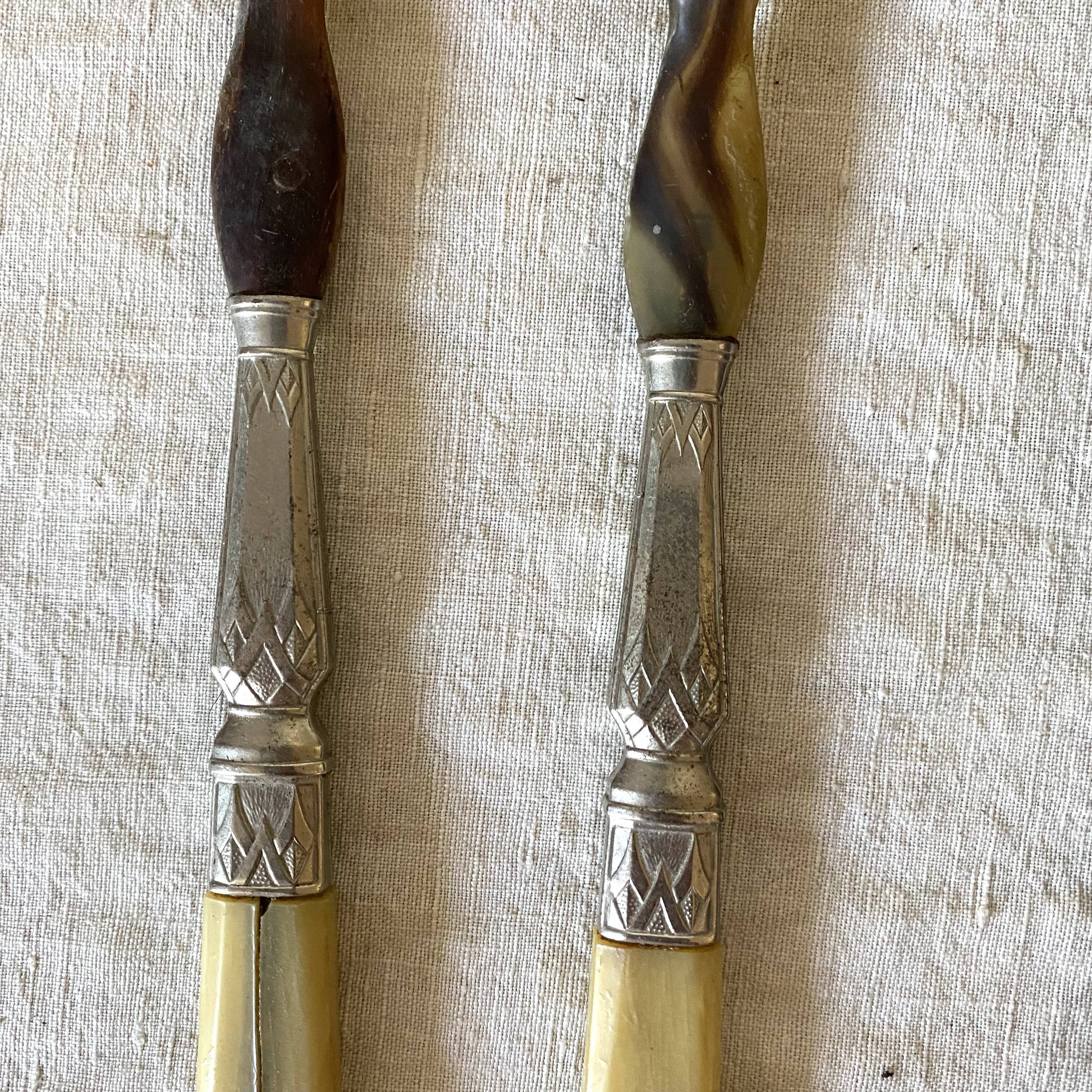 Antique salad cutlery