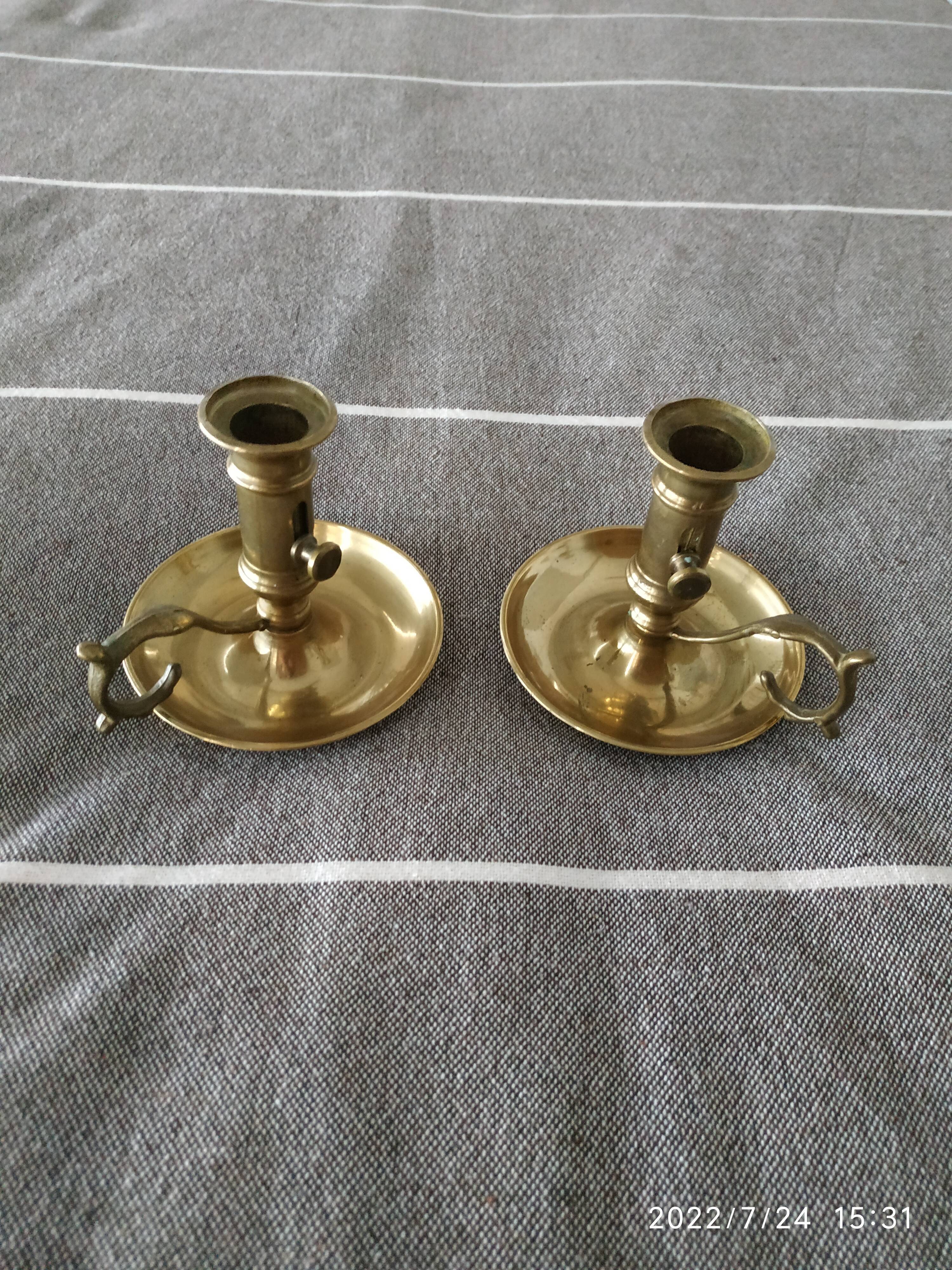 Duo of candle holders