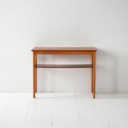 Vintage Scandinavian coffee table 1950s in beech and teak
