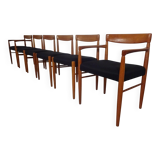 Danish Teak Dining Chairs by H. W. Klein for Bramin, 1960s, Set of 6