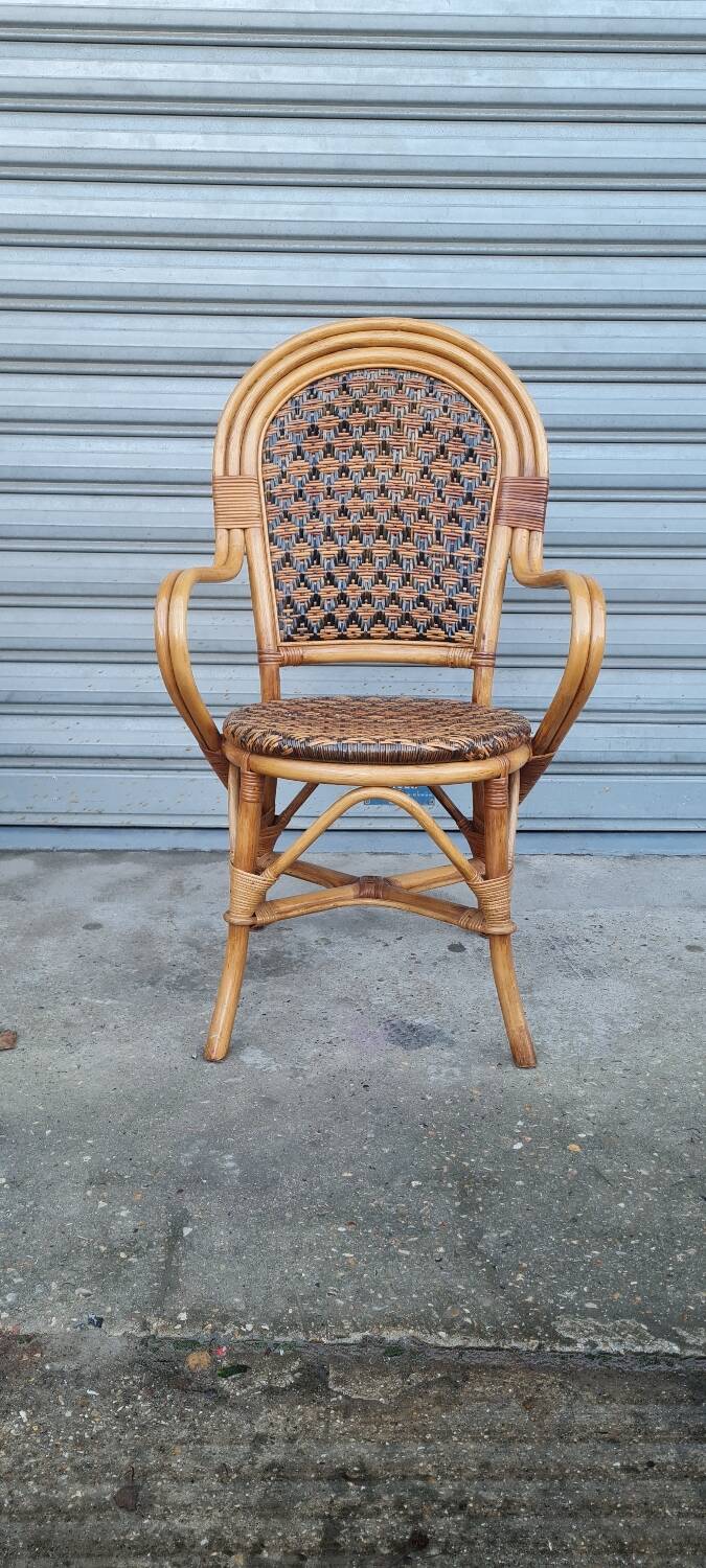 Rattan armchair 1960