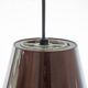 Vintage 1970s Space Age UFO Pendant Lamp | Brown White