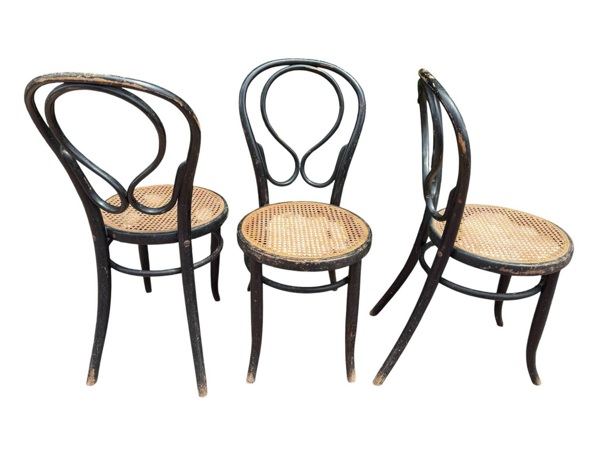 3 chaises bistrot Fischel N’14