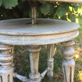 Antique swivel screw stool