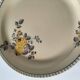 Ivory and blue geometric floral decoration plate, 1940s–50s