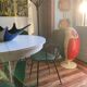 4 chaises vertes (Dans le gout de) jacques Hitier