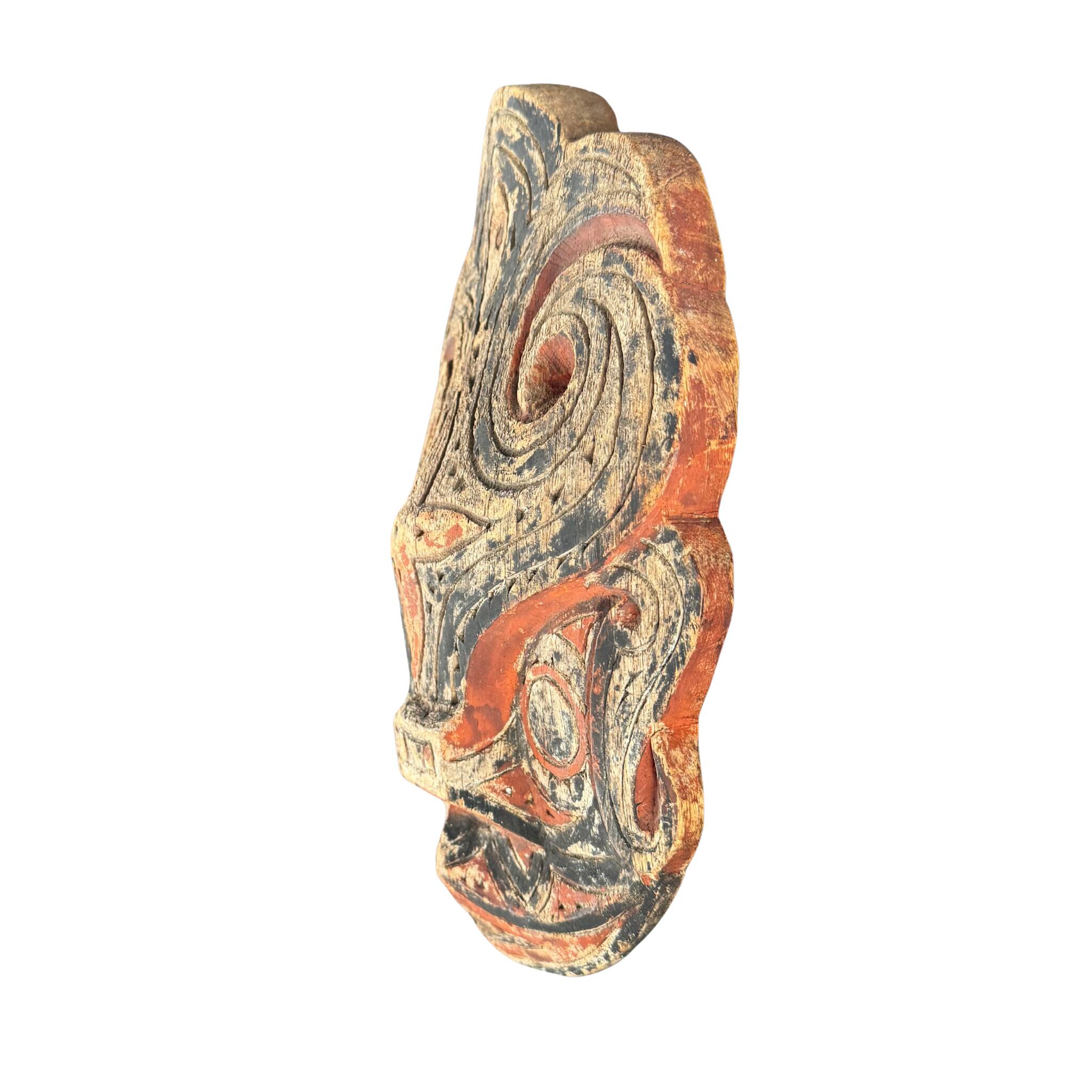 Panneau rituel sculpté – Singa Batak, Sumatra du Nord, années 50–70