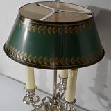 White metal bouillotte lamp, empire style – early twentieth century