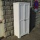 Parisenne cabinet in wood painted double vintage door