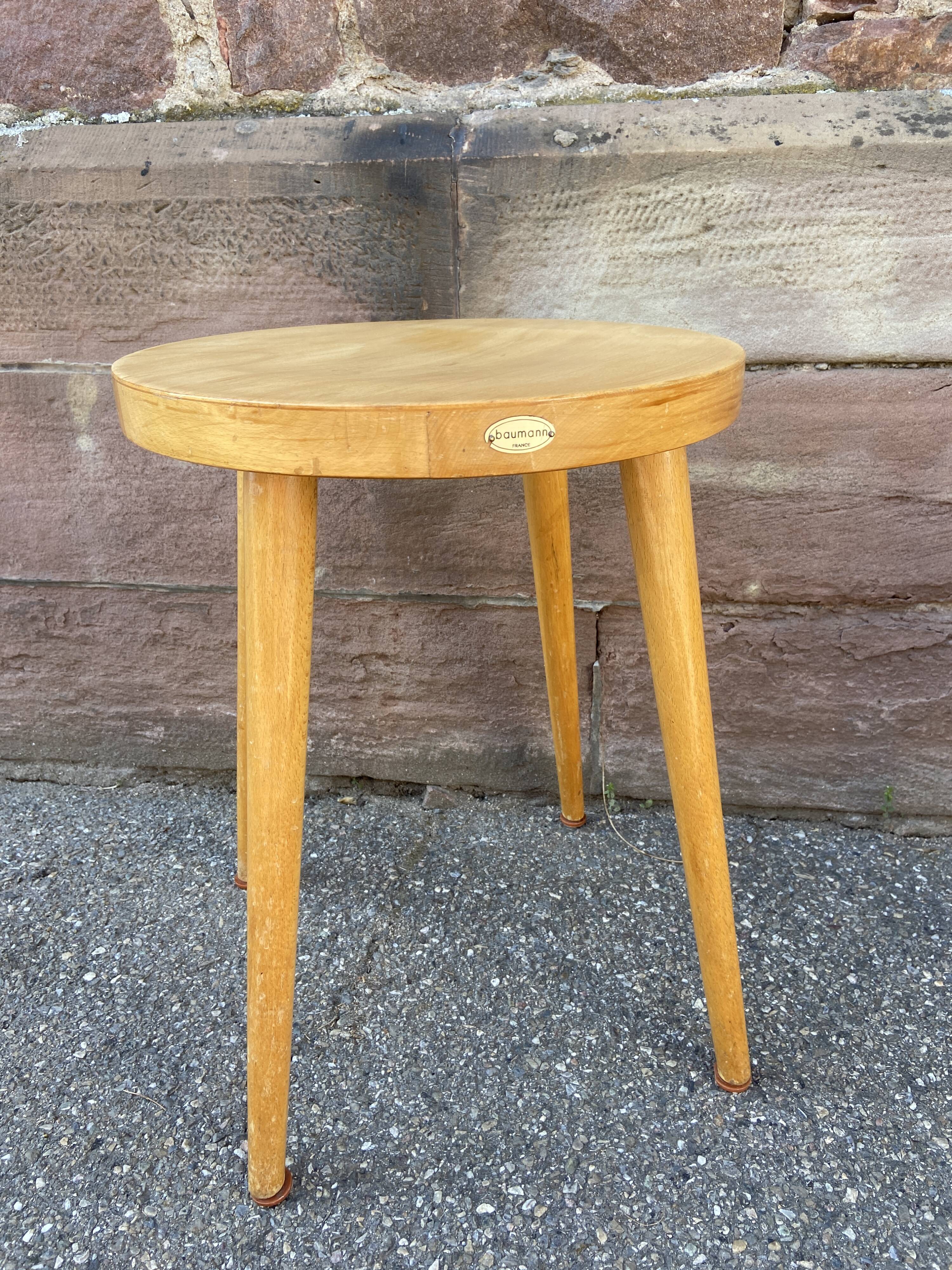 Tabouret scandinave baumann vintage