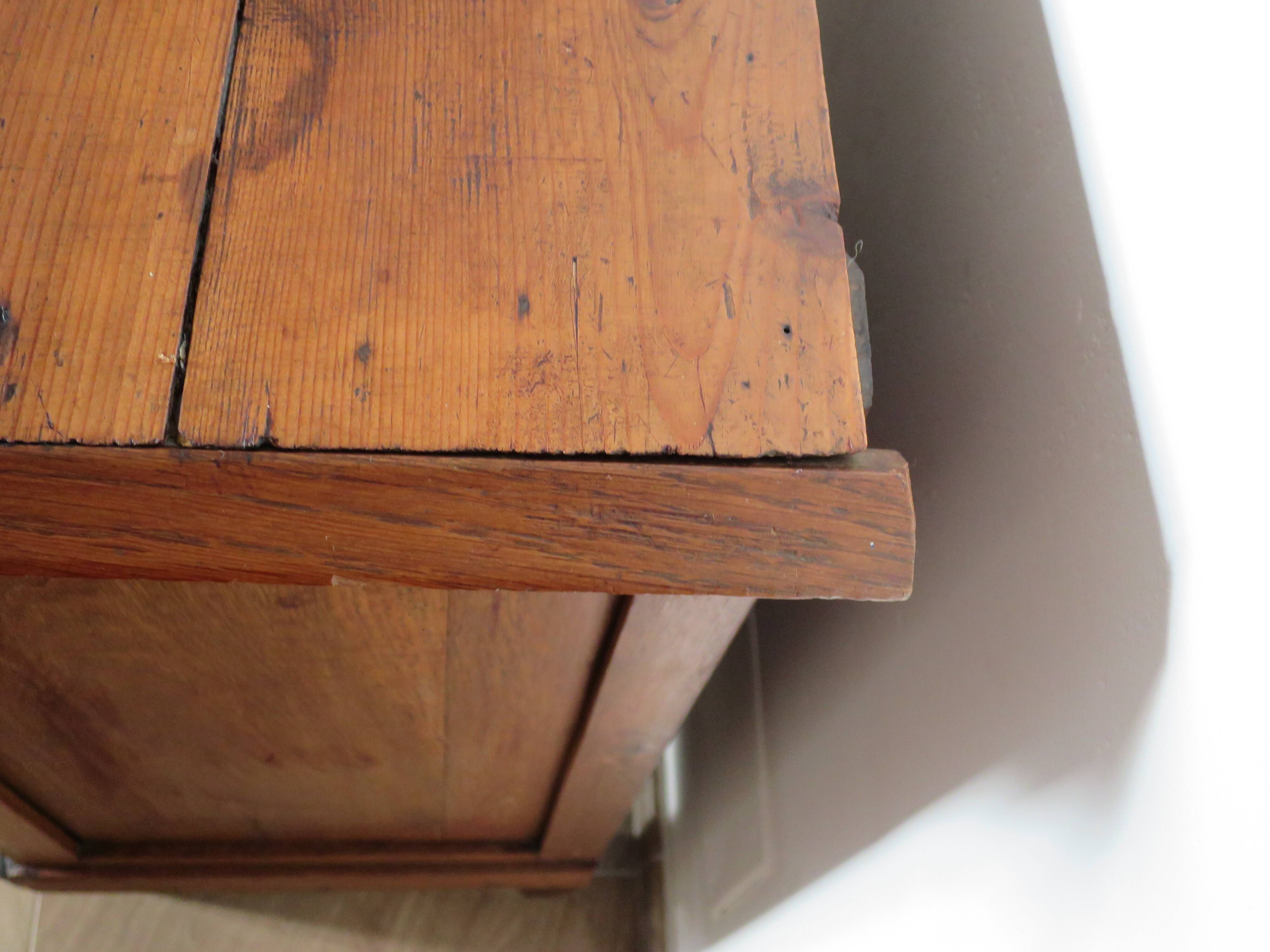 Jam cupboard - small sideboard - light oak stain - Directoire style