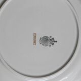 Set of 6 flat plates Luneville, Libourne model, vintage French