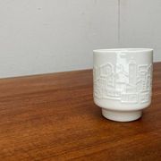 Vintage Mug Vase in German Porcelain with Architectural Patterns by Hans Achtziger for Hutschenreuther