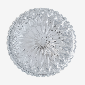 Round ceiling lamp made of molded glass