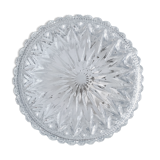 Round ceiling lamp made of molded glass