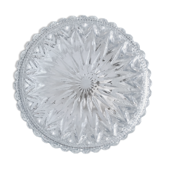 Round ceiling lamp made of molded glass
