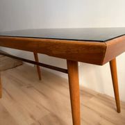 Czechoslovak Coffee Table by Jiri Jiroutek Mid-Century in Opax Glass