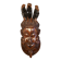Old large African wall mask in carved wood