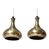paire de suspensions laiton - Danemark années 70