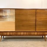 Multifunctional vintage highboard, rosewood, 60s