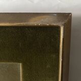 Still life oil on panel vase with immortelles