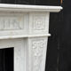 Louis XVI style fireplace in Carrara marble, circa 1880.