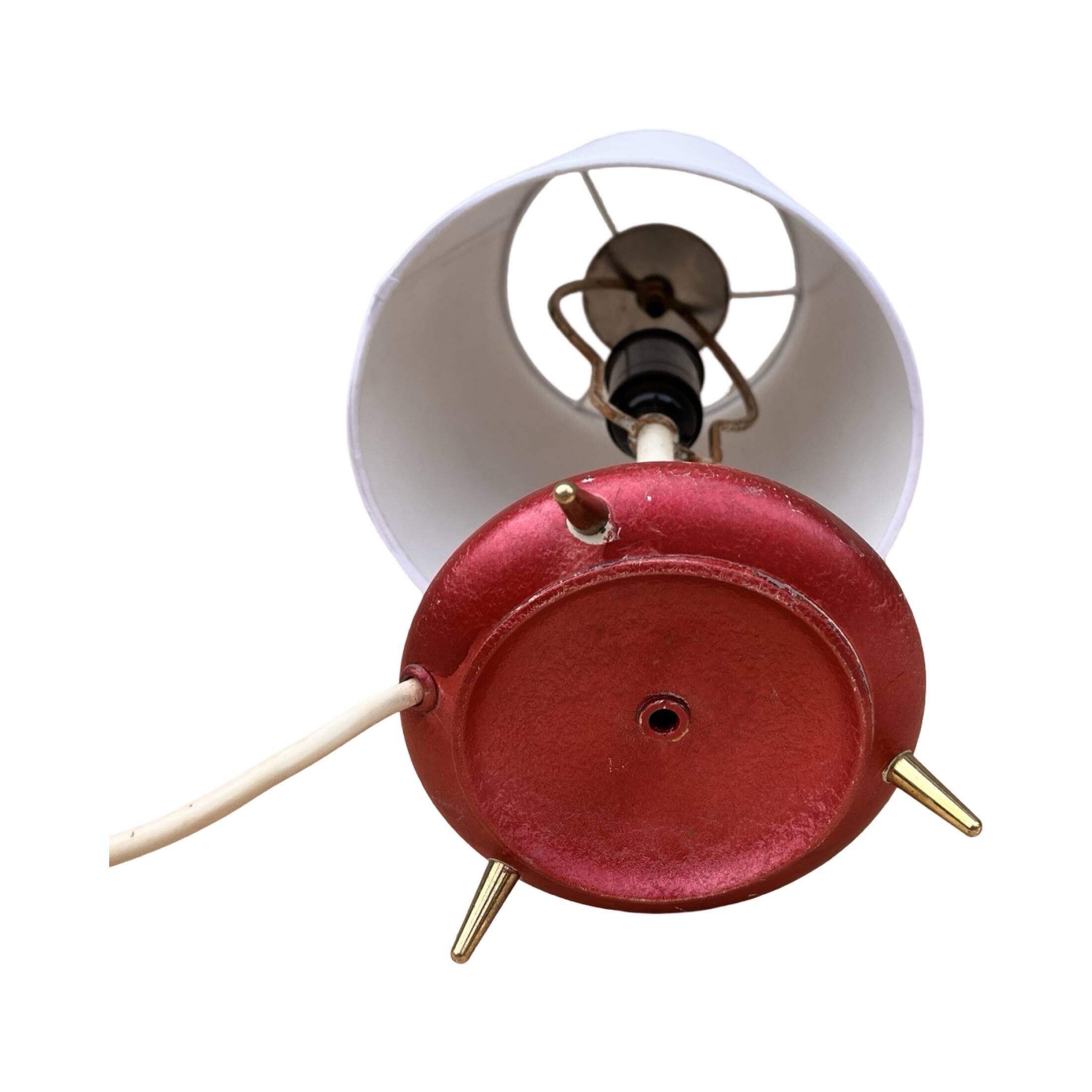 Table lamp with a lampshade Belgium 1980s.