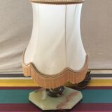 Ancient marble and alabaster column lamp