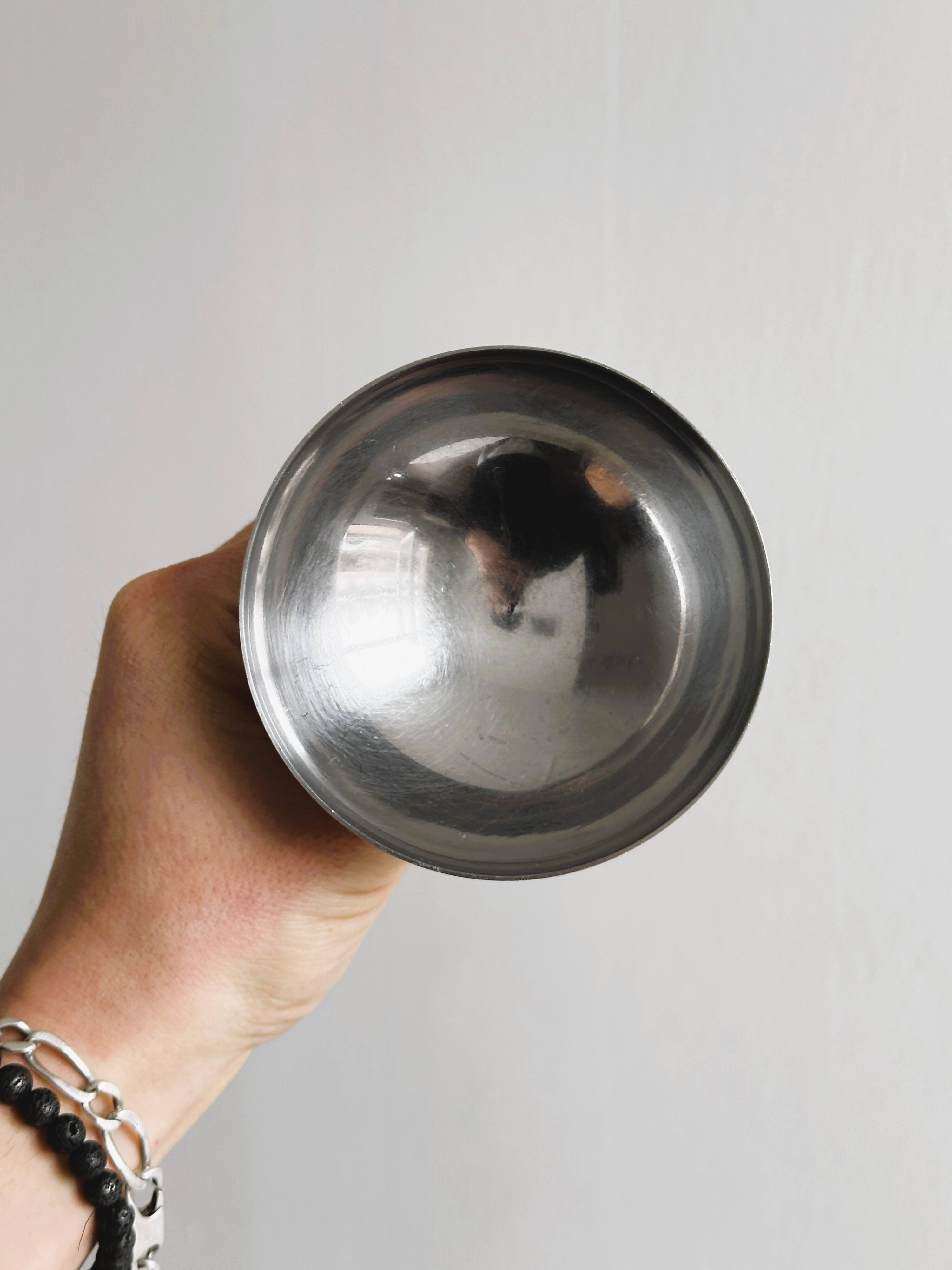 6 stainless steel footed bowls, Letang Remy style