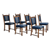 1970s, set of Danish dinning chairs, original good condition.